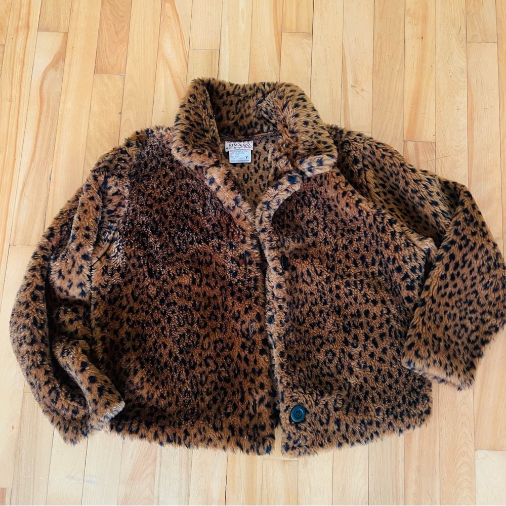 Léopard Faux Fur Coat